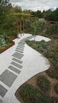 Allée de jardin et espace paysager