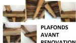 Plafond 'époque avant rénovation (Yerres 91330)