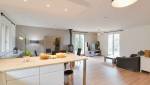 Rénovation complète d'une maison Ouest Lyonnais - vue d'ensemble sur le séjour