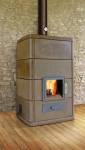 Poêle à accumulation finition béton ciré