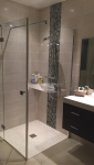 Installation de la nouvelle douche
