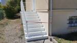 escalier extérieur en béton