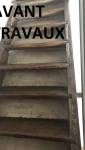 Escalier avant rénovation (Yerres 91330)