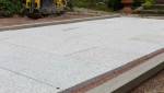 Création d'une terrasse en dalles gravillonnées à St Pair Sur Mer (50380)