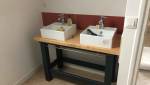 Installation d'un meuble double vasque - Gestel (56530)