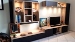 Meuble TV bibliothèque sur mesure