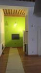 Réalisation d'une cuisine dans les tons bleus avec carrelage terrazzo assorti, appartement type Canut situé à Lyon