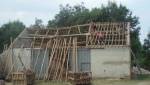 Destruction d'une vieille grange pour reconstruction à neuf à Veilleins (41)