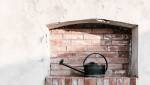 Une niche murale dans un jardin 