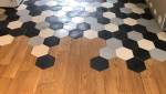 carreaux de ciment alternance parquet
