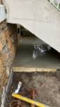 travaux sur mur enterré