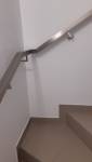 Escalier carrelé, garde-corps inox à Sierentz
