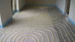 Isolant et trame du plancher chauffant