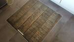 Carrelage au sol et habillage d'un bar en carreaux ciment, Maison Lyon Ouest