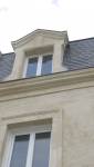 Restauration de façade (en pierre de taille) à Luc sur Mer (côte de Nacre, proche Ouistreham)