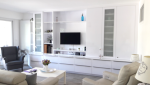 TV fixée au mur