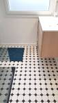 Carrelage vintage rustique salle de bain scandinave