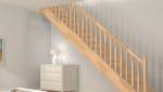 Escalier droit en bois