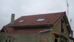 Nouvelle toiture en tuiles à côte universelle sur charpente avec isolant lasuré - Pontoise - 95000 - 