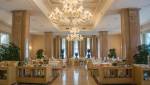 Sols en marbre pour salle de restaurant d'hôtel