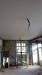 Pendant travaux : murs en cours 