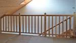 escalier bois avec garde-coprs pour montée aux combles -Vauréal - 95490 -