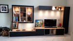 Meuble TV  bibliothèque sur mesure
