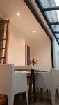 extension avec toit en verre à Pessac