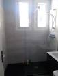 Grande douche à receveur plat gris anthracite