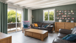 Vue salon intérieur - Extension pour réaliser un salon au Bignon