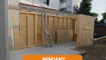 Extension ossature bois à Royan