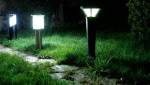 Eclairage jardin bornes solaires photovoltaiques