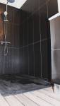 Salle de bain moderne avec faïence noire