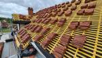Rénovation d'une toiture en tuiles plates de Bourgogne
