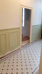 Pendant travaux : pose de la cimaise et peinture