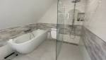 Douche et baignoire ilot