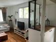 Verrière d'entrée avec meuble de rangement