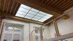 Plafond tendu translucide façon verrière