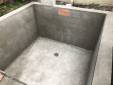 piscine en construction