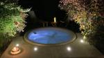 Jacuzzi en pein air de nuit