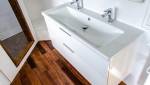 Meuble vasque avec double robinetterie