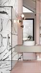 Carrelage de SDB rose