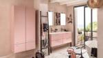 Mobilier de SDB rose