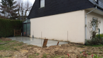 Construction d’une extension de maison latérale 