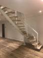 Pose d'escalier quart tournant
