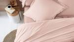Linge de lit rose poudré