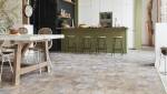 LVT effet pierre naturelle cuisine -