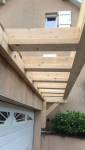 débordement extension bois garage