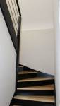 Pose d'un nouvel escalier en bois