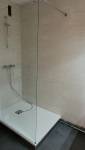 Nouvelle douche (receveur + paroi fixe)